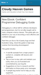 Mobile Screenshot of cloudyheavengames.com